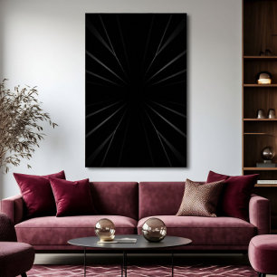 Póster Abstracto Oscuro Radial