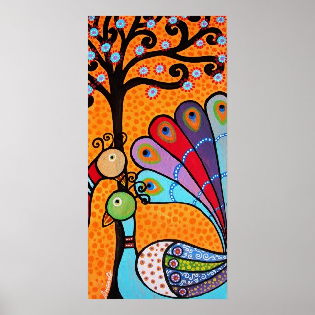 PÓSTER ABSTRACTO PEACOCK (Frente)