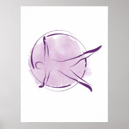 Póster Abstracto Pose de las acuarelas