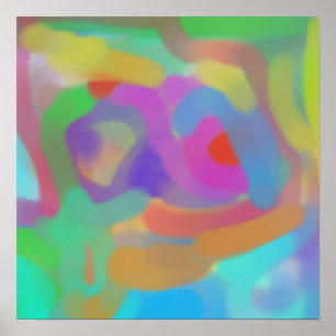 Póster Abstracto Suave