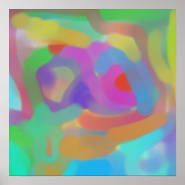 Póster Abstracto Suave (Frente)