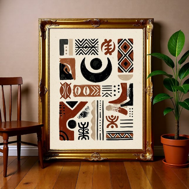 Póster Abstracto Tribal Afrocentrico  (Subido por el creador)