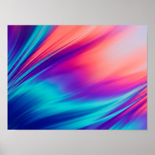Póster abstracto vibrante del movimiento cromático