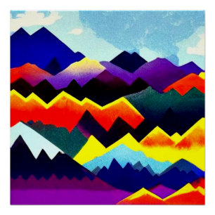 Póster Abstractum Landscape 20