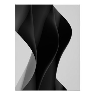 Póster Abstrait BLACK