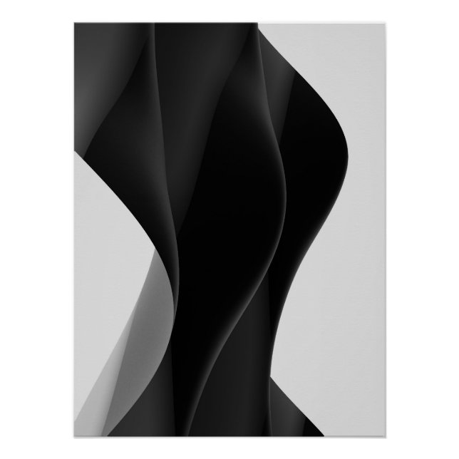 Póster Abstrait BLACK (Anverso)