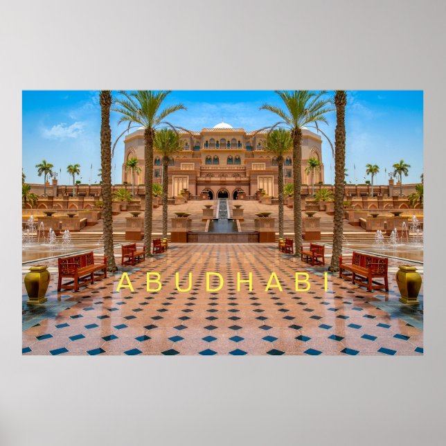 Póster Abudhabi - Palacio (Frente)
