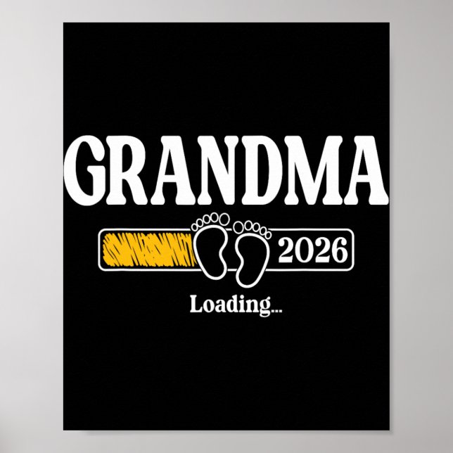 Póster Abuela 2026 Cargando Abuela Est. 2026, Nueva Abuel (Frente)