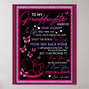 Póster Abuela Aovers Carta A Mi Nieta