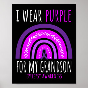 Póster Abuela Arcoíris Abuelo Nieto Púrpura Epilepsia