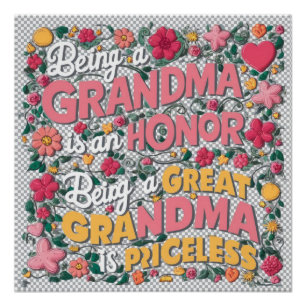 Póster Abuela - bisabuela