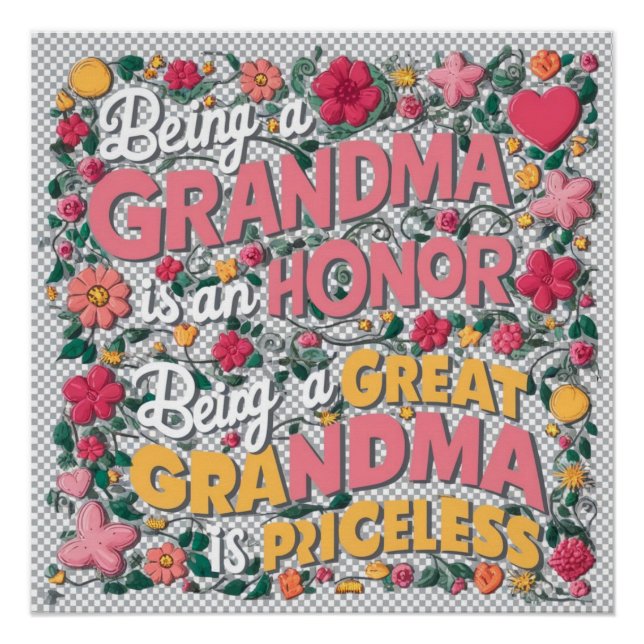 Póster Abuela - bisabuela (Anverso)