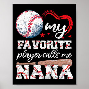 Póster Abuela Bysebyll Mi jugador favorito me llama Nana
