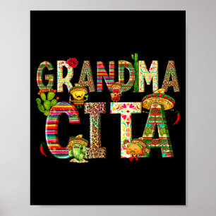 Póster Abuela cita cinco de mayo fiesta mexicana coincide