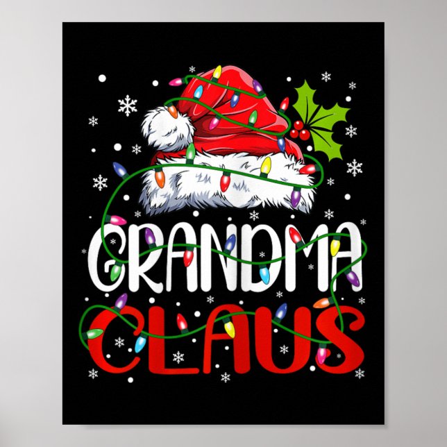 Póster Abuela Claus Navidades Papá Noel Matando Navidad f (Frente)