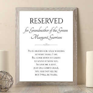 Póster Abuela De Groom Salva A Un Boda En Conmemoración D