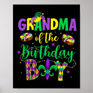 Póster Abuela De La Camisa De Nacimiento Mardi Gras Gigi