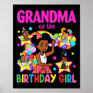 Póster Abuela de la cumpleañera Gracie muñecas de cumplea