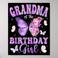 Abuela de la Fiesta de Mariposas de la Cumpleañera