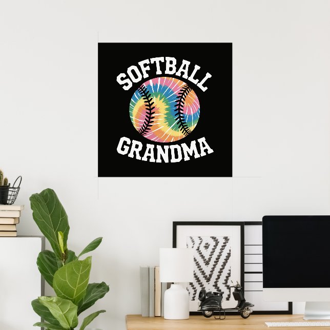 Póster Abuela de sóftbol (Oficina en casa)