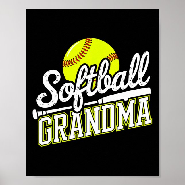 Póster Abuela de sóftbol _5  (Frente)