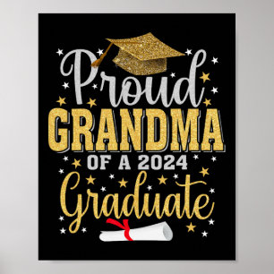 Póster Abuela De Un Graduado De 2024 Para La Graduación F