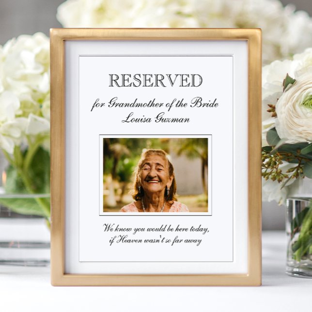 Póster Abuela del Boda en memoria de la novia (Subido por el creador)