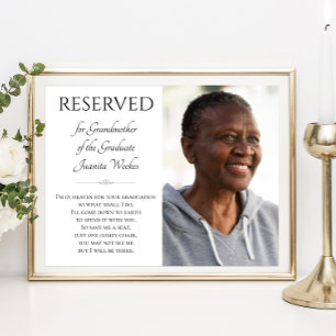 Póster Abuela del graduado salva un monumento conmemorati