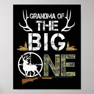 Póster Abuela Del Niño De Un Aniversario, Deer Hunter Ca