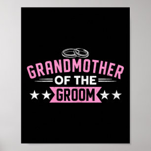 Póster Abuela del novio con la misma camiseta que la desp