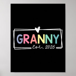 Póster Abuela Est 2026 Promovida A Abuela 2026 Para Grand