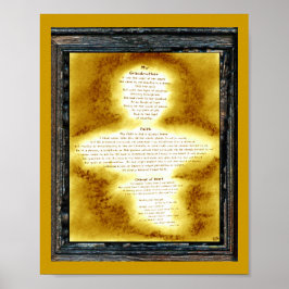 Póster Abuela, fe, cambio de corazón