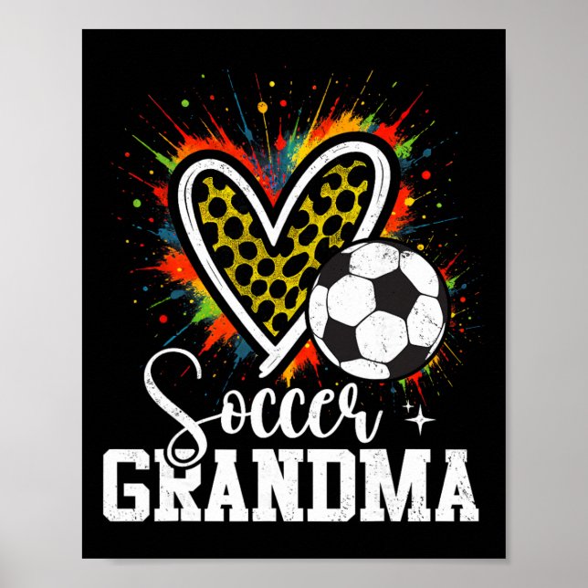 Póster Abuela Fútbol Corazón de Leopardo  (Frente)