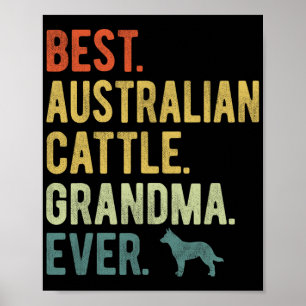 Póster Abuela ganadera australiana ama a madre de madre