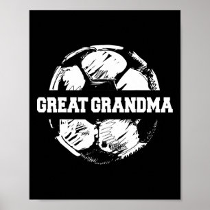 Póster Abuela genial del fútbol fútbol Ll dividido divert