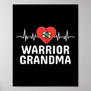 Póster Abuela Guerrera del Corazón Chd Enfermedad Congéni
