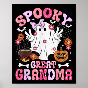 Póster Abuela Halloween espeluznante bisabuela G