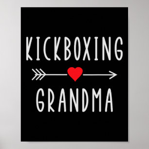 Póster Abuela Kickboxing Orgullosa Abuela Kickboxing Pro