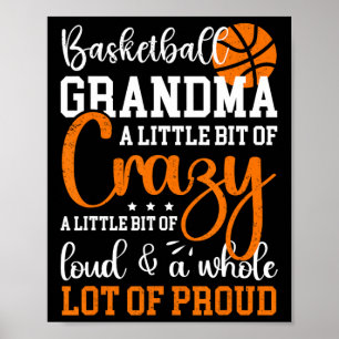 Póster Abuela Orgullosa De Baloncesto Abuela Orgullosa De