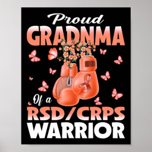 Póster Abuela Orgullosa De Un Boxi De Conciencia De Guerr