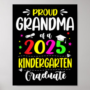 Póster Abuela Orgullosa De Un Graduado De Kinder Cl De 20