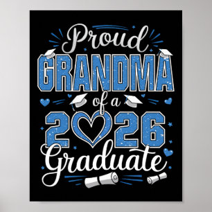 Póster Abuela Orgullosa De Un Graduado De La Cl De 2026 2