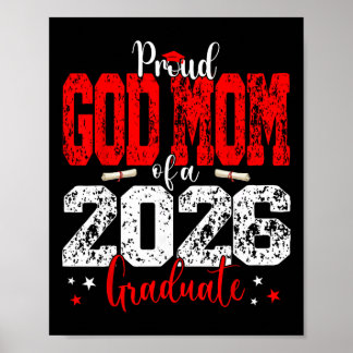 Póster Abuela orgullosa de un graduado de la promoción de