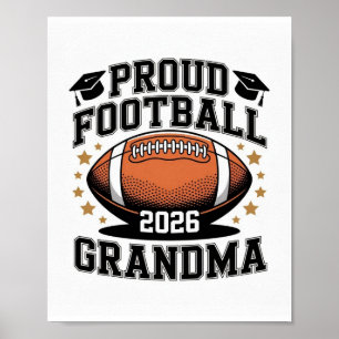 Póster Abuela orgullosa de una clase de fútbol de 2026