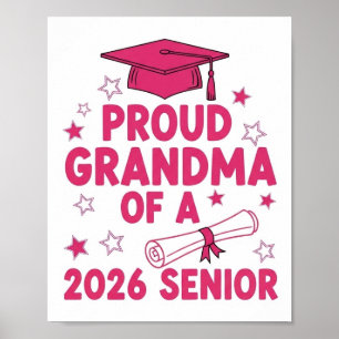 Póster Abuela orgullosa de una generación de fútbol de la