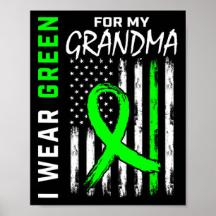 Póster Abuela Verde Enfermedad del riñón Palisas cerebral