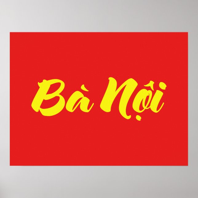 Póster Abuela vietnamita (paterna) - Bà Noi (Frente)