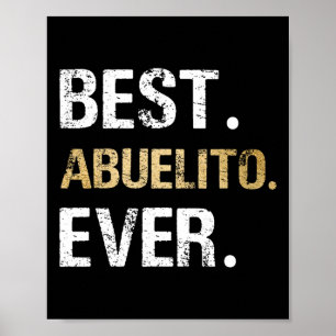 Póster Abuelito, regalo gráfico de la nieta Gran