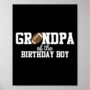 Póster Abuelo 5 Del Primer Cumpleaños Del Niño Amante Del