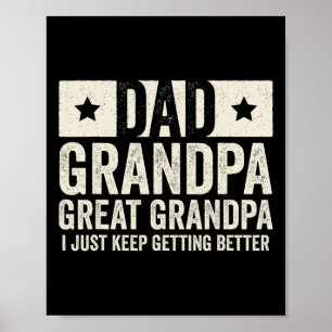 Póster Abuelo abuelo Padre #39, día del abuelo